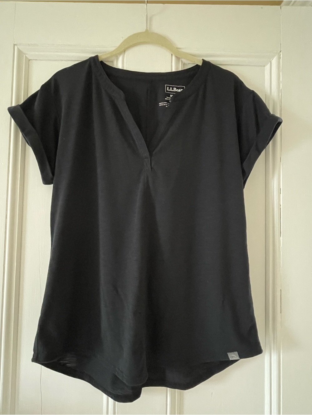 Cap sleeve black tee